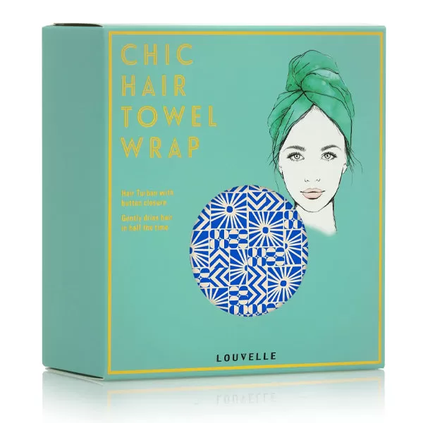 Riva Hair Towel Wrap - Mediterranean Sun