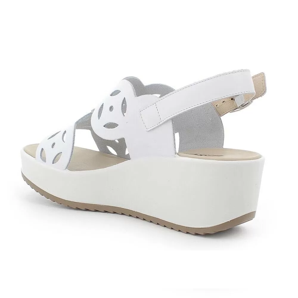 Scarpe donna IGI&CO - Art. 7164511 sandalo zeppa media bianco casual