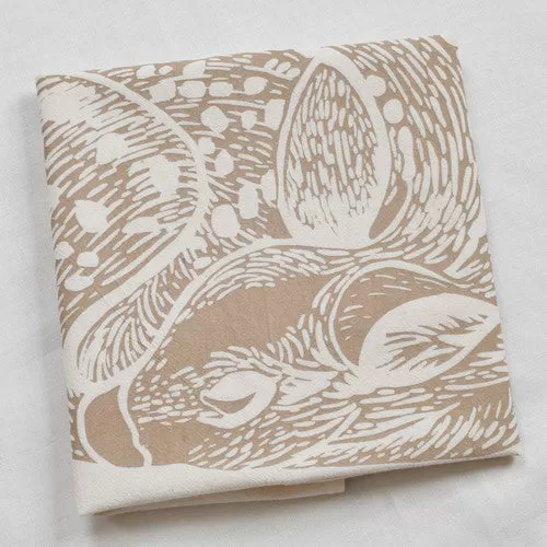 Sleeping Deer Cotton Tea Towel & Napkins