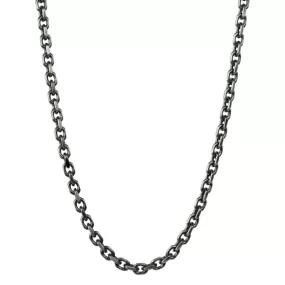 SUNEERA STERLING SILVER 22-INCH 3.5MM DIAMOND-CUT CABLE CHAIN NECKLACE