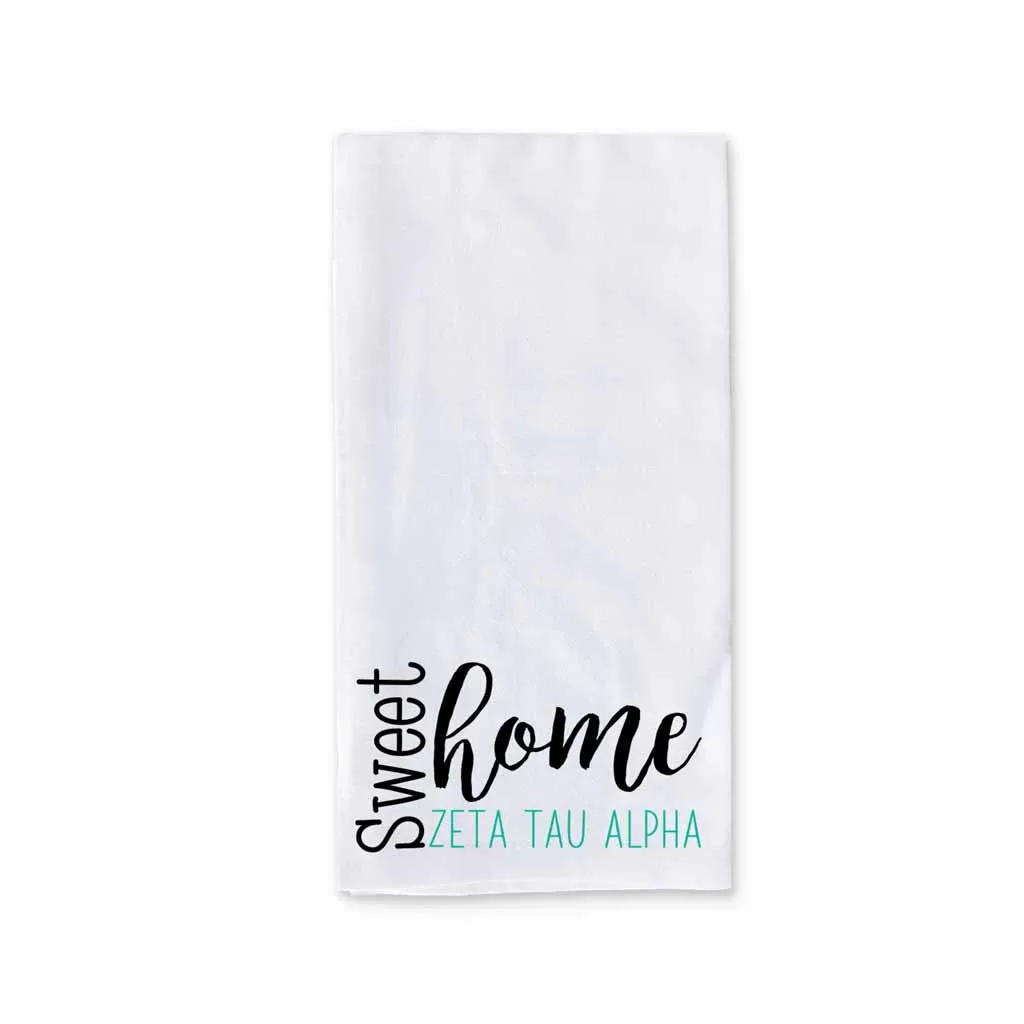 Sweet Home Zeta Tau Alpha Sorority Kitchen Towel