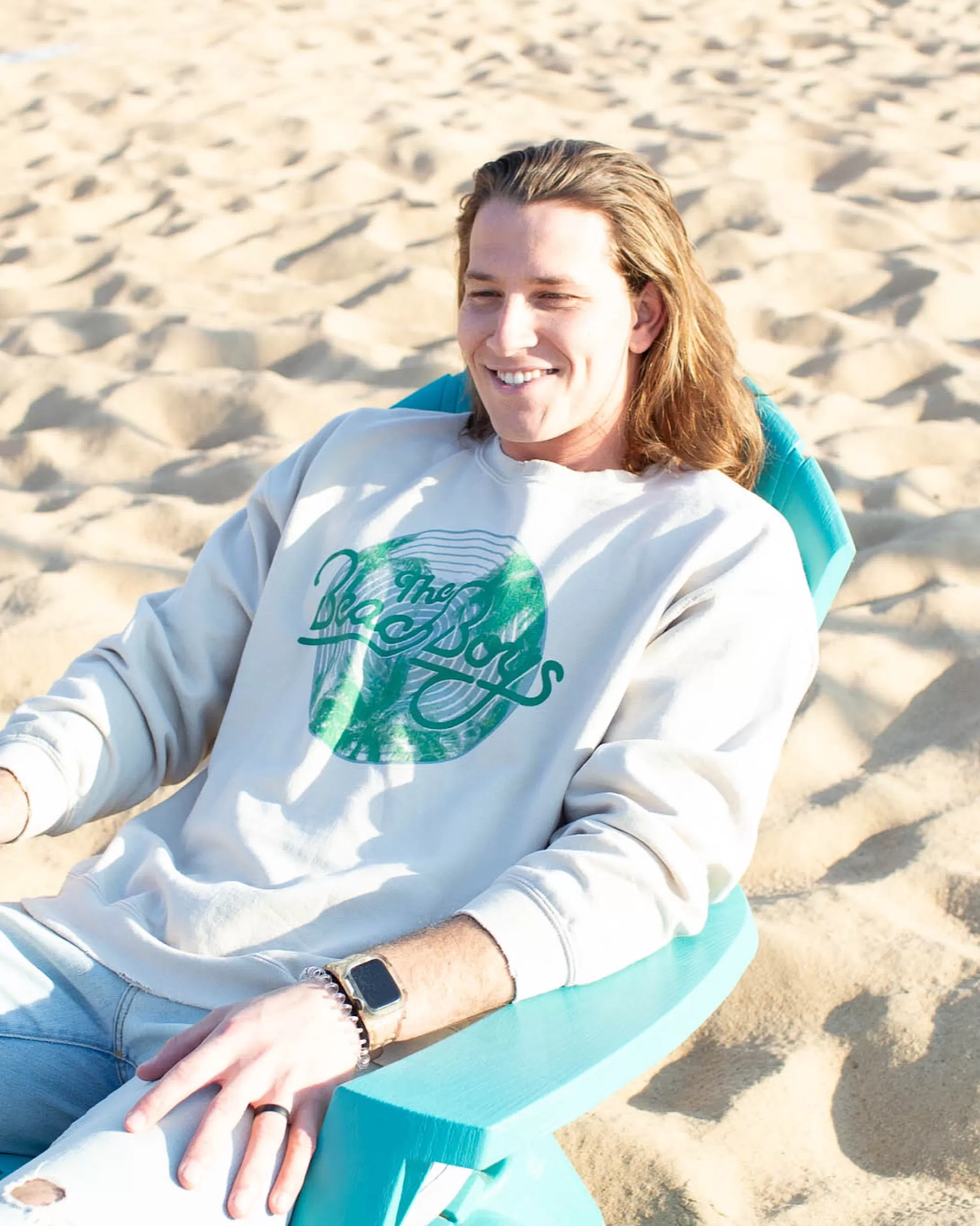 The Beach Boys Palm Circle Sand Thrifted Sweatshirt