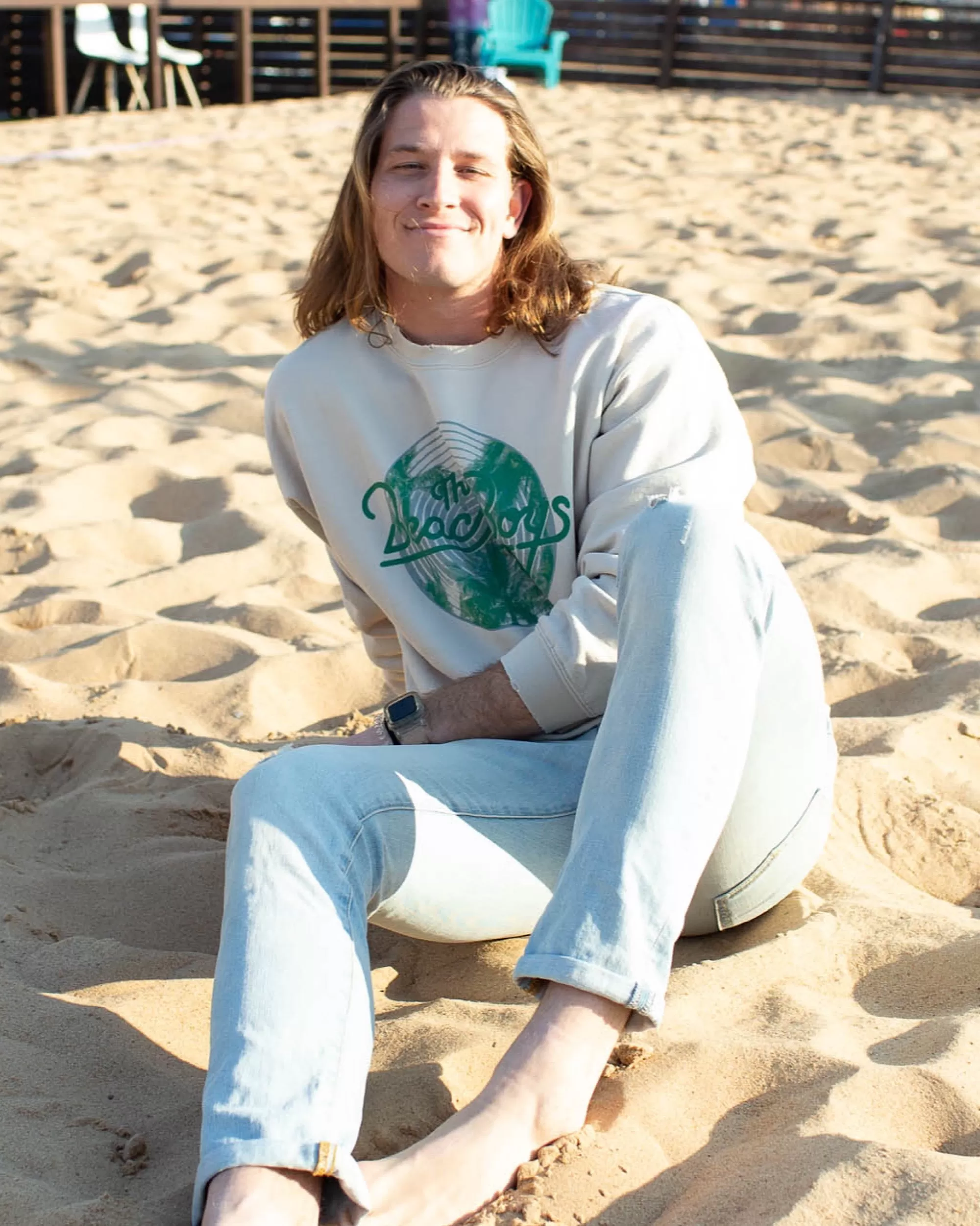 The Beach Boys Palm Circle Sand Thrifted Sweatshirt