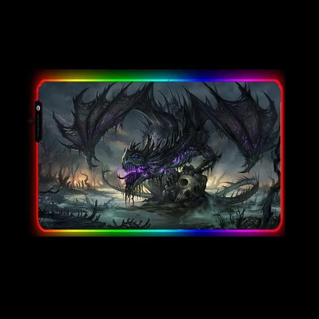 The Dragon RGB LED Mouse Mat