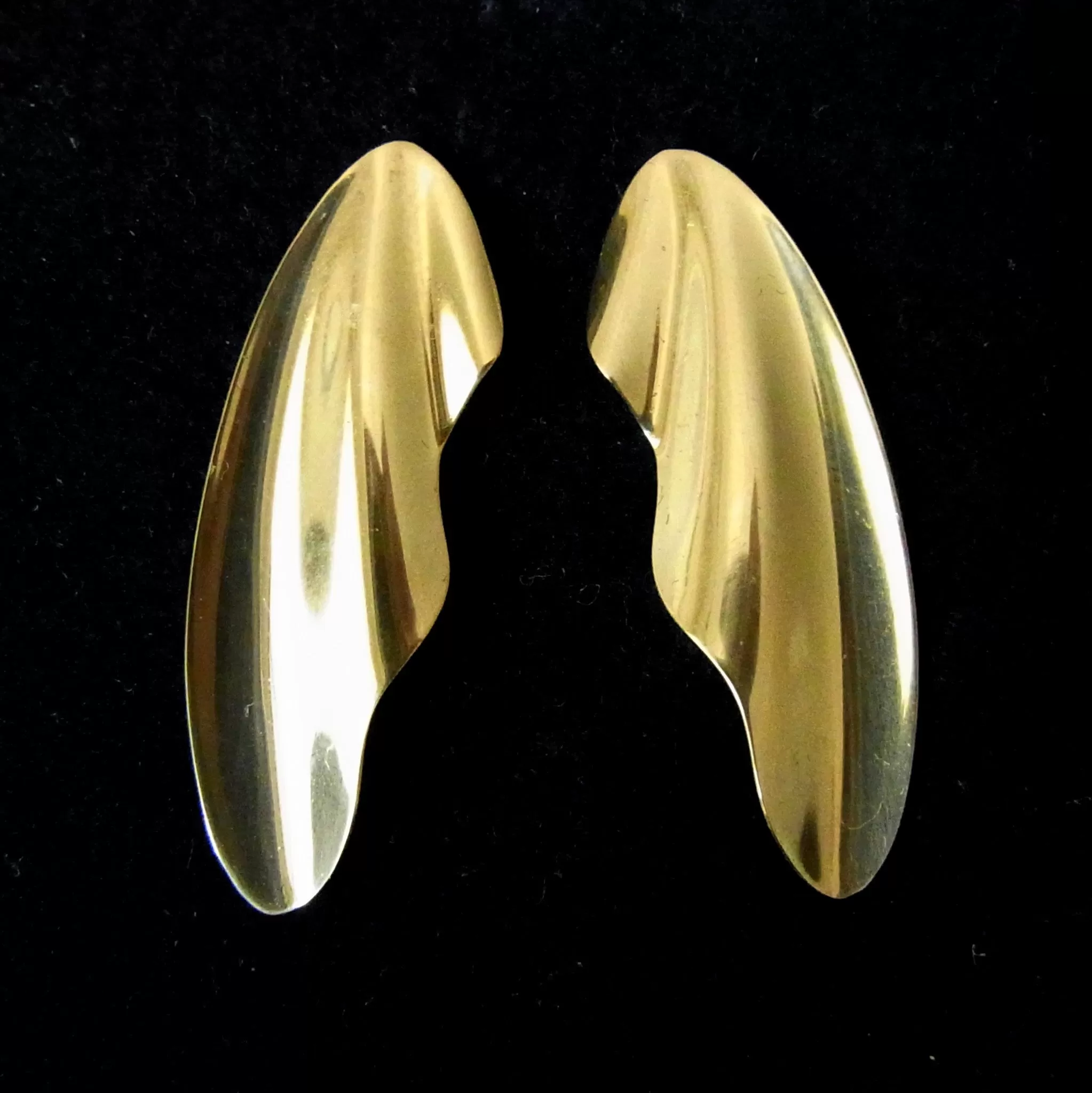 Tiffany & Co 18k Yellow Gold Angel Wings Earrings by Elsa Peretti