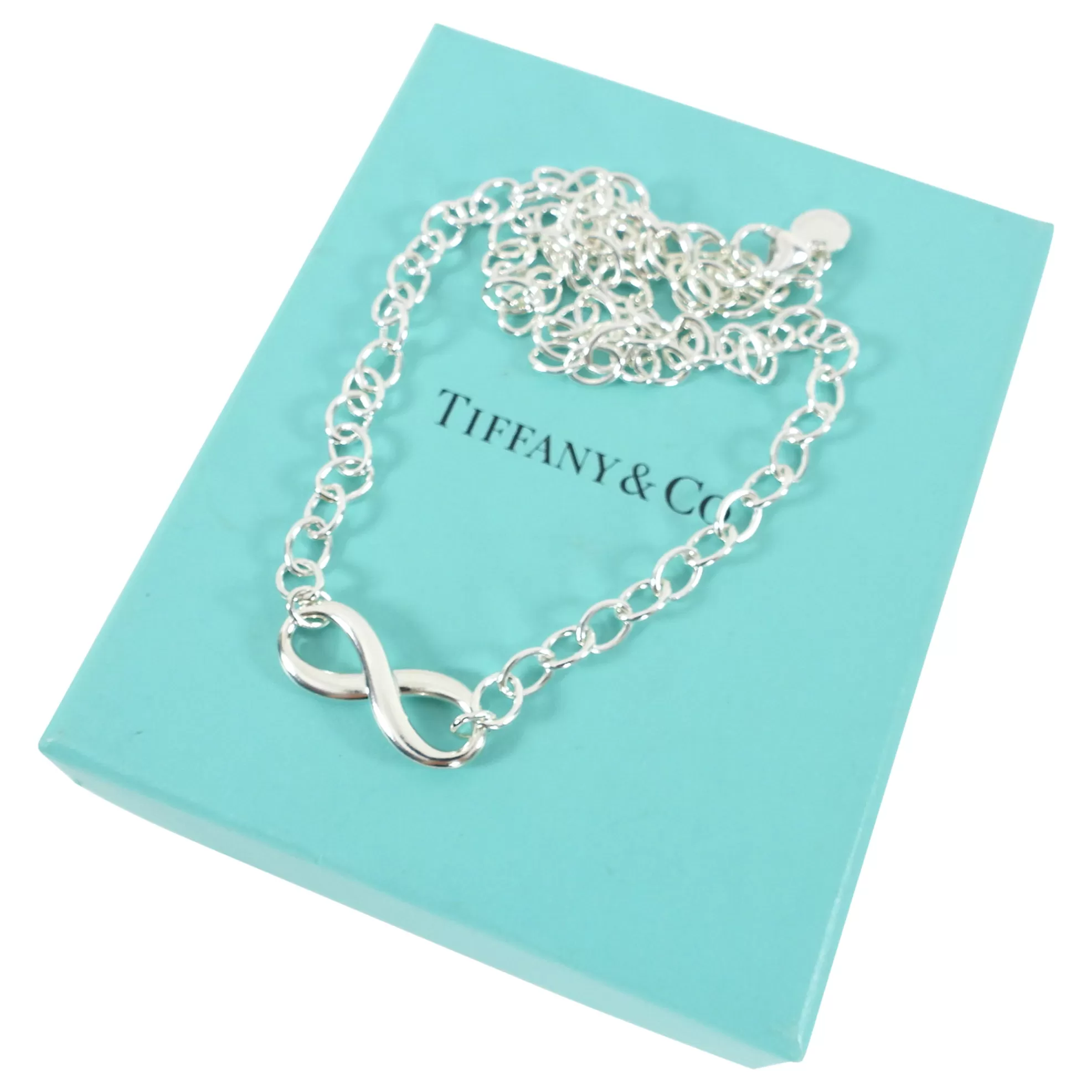 Tiffany & Co.  Sterling Silver Infinity Necklace