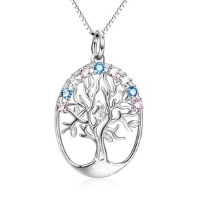 Tree Of Life Sterling Silver Pendant Necklace