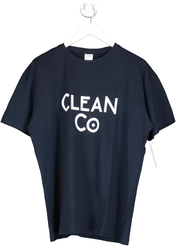 uneek Blue Clean Co T Shirt UK L