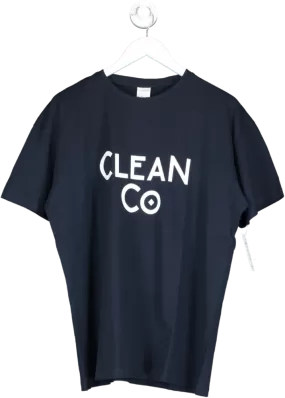 uneek Blue Clean Co T Shirt UK L