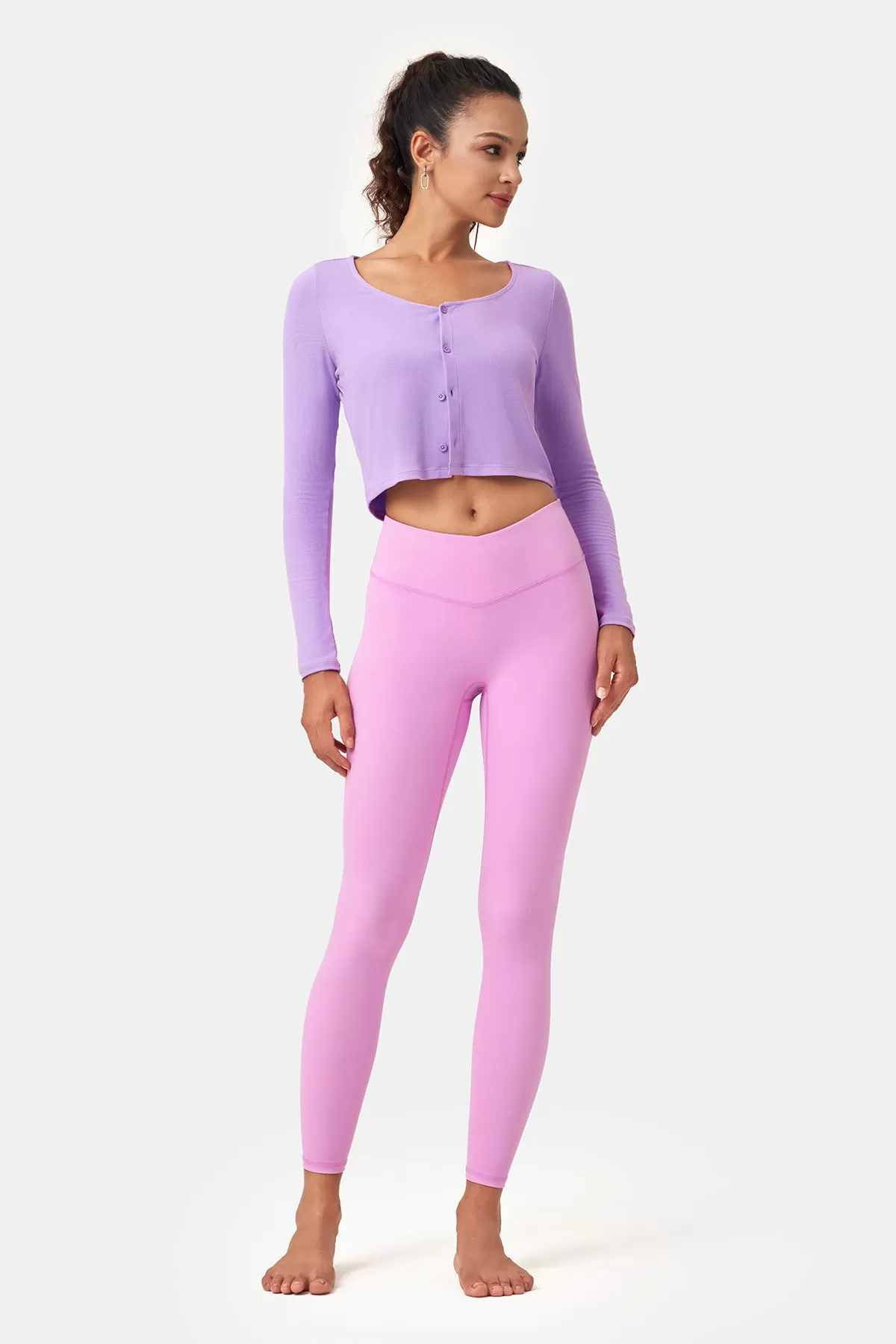 V-Waist Seamless Capri Leggings